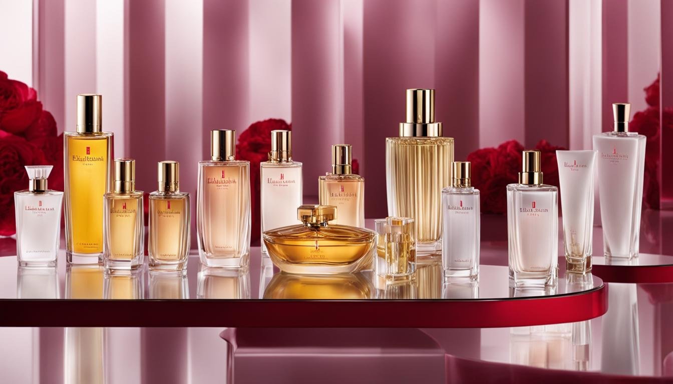 types of Elizabeth Arden perfumes table